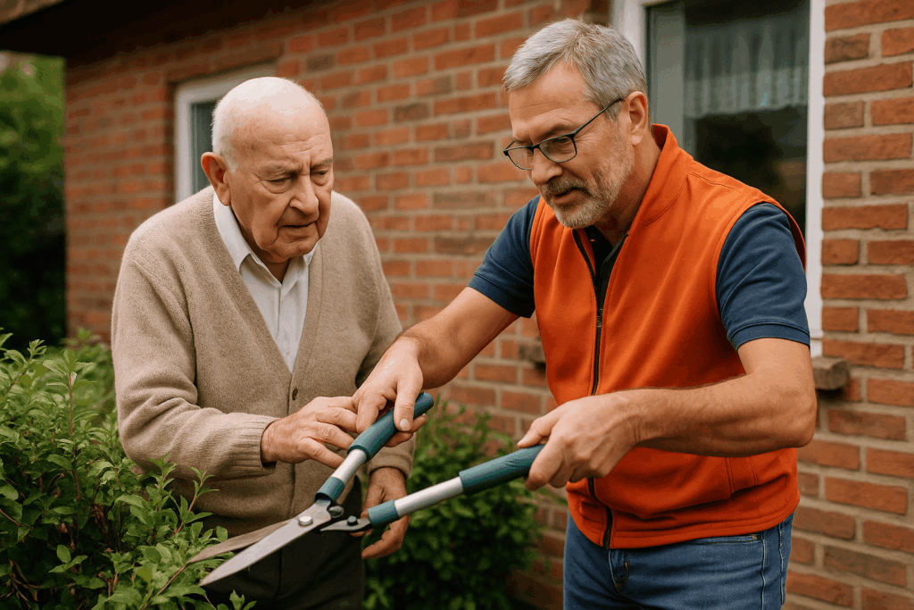 rompre la solitude et travail de jardinage